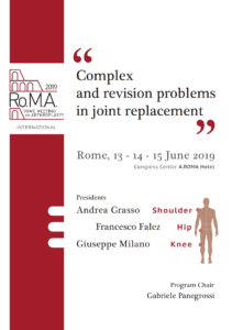13 - 14 GIU | Rome Meeting on Arthroplasty Complex and revision problems in joint replacement